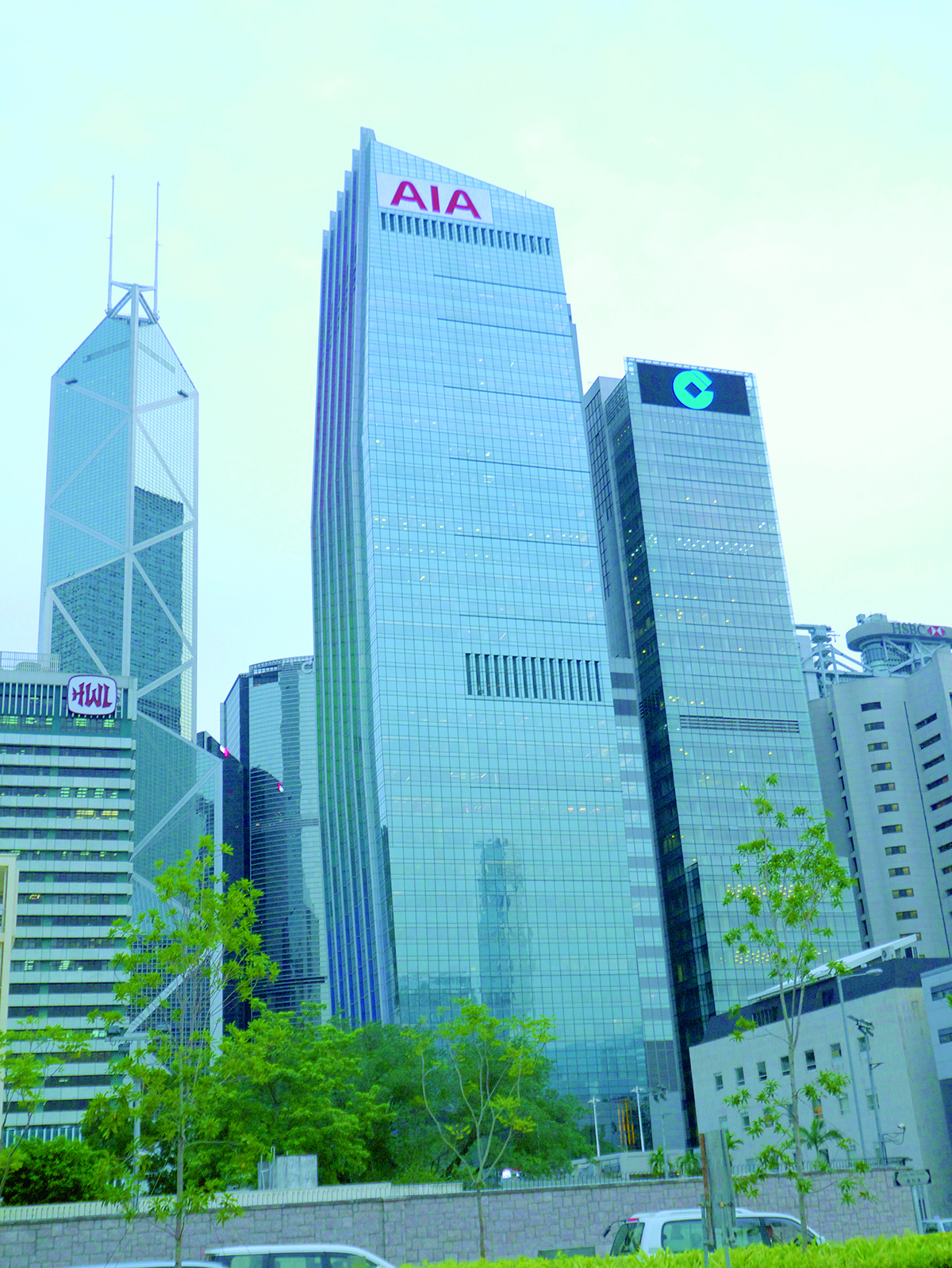 香港支店の入居するAIAセントラルビル